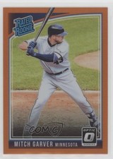 2018 Panini Donruss Optic Rated Rookie Orange Prizm /199 Mitch Garver #61 18wm