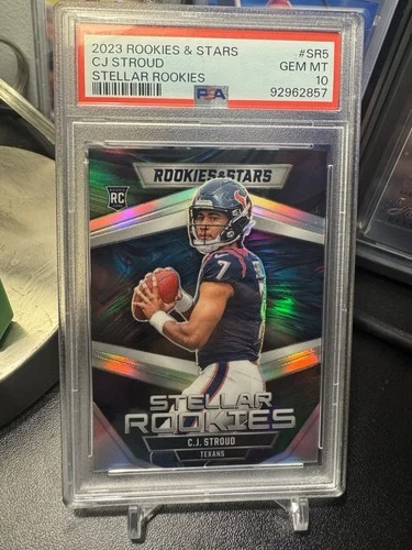 2023 Panini Rookies And Stars CJ Stroud Stellar Rookies PSA 10 RC Houston Texans