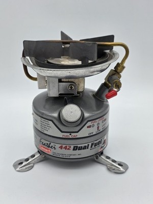 Coleman Feather Stove 442 良品 Coleman Feather 442 Dual Fuel Single Burner Camp Stove | eBay