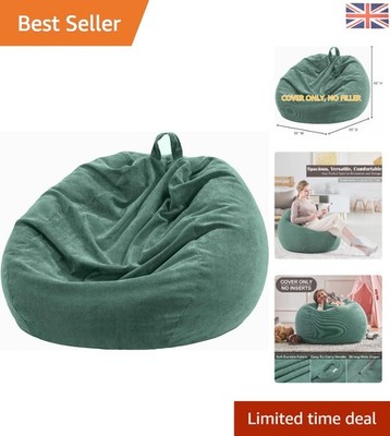 Luxus 3 Fuß Sitzsack Abdeckung - Waschbar Cord für Kinder & Erwachsene (300L Aufbewahrung)