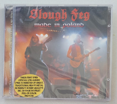 Slough Feg Made In Poland CD Official Live MEGADISC SEALED with hype sticker