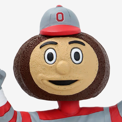Brutus Buckeye Ohio State 2024 National Champions Graffiti Mascot