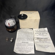 Nos Vintage Sherrill Compass For Dash Board Of Car Or Boat Wood Grain 592 Lw Nos Vintage Sherrill Compass For Dash Board Of Car Or Boat Wood Grain 592 Lw