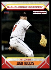 2023 Josh Rogers Choice Rookie Minor League Card Albuquerque Isotopes. rookie card picture
