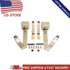 2pack Beige 3point Safety Seat Belts 290cm For Toyota Corolla