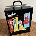 Vintage Ponytail Barbie Doll Carrying Case - 1961 Black Mattel Clothes Trunk
