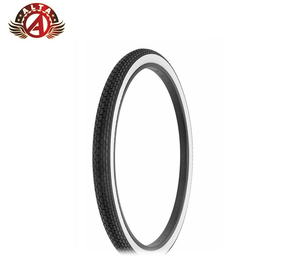 Schwinn Style Tire 24 X 1-3/4 Fits S7 Rim Small Mini Brick Tread.