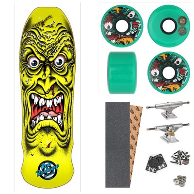 SANTA CRUZ ROB ROSKOPP FACE YELLOW 9.5'' COMPLETE SKATEBOARD