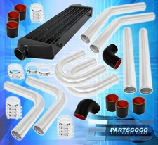 2.5" Piping Kit + Tube & Fin Turbo Intercooler + Silicone Couplers+T-Bolt Clamps