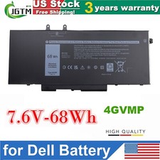 4GVMP Battery For Dell Latitude 5400 5500 Precision 3540 9JRYT C5GV2 Laptop 68Wh