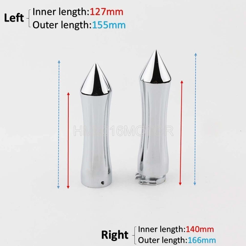 Empuñaduras cromadas de 1" para moto Honda VTX 1300 1800 TIPO C R S N F T RETRO Foto 3 de 4