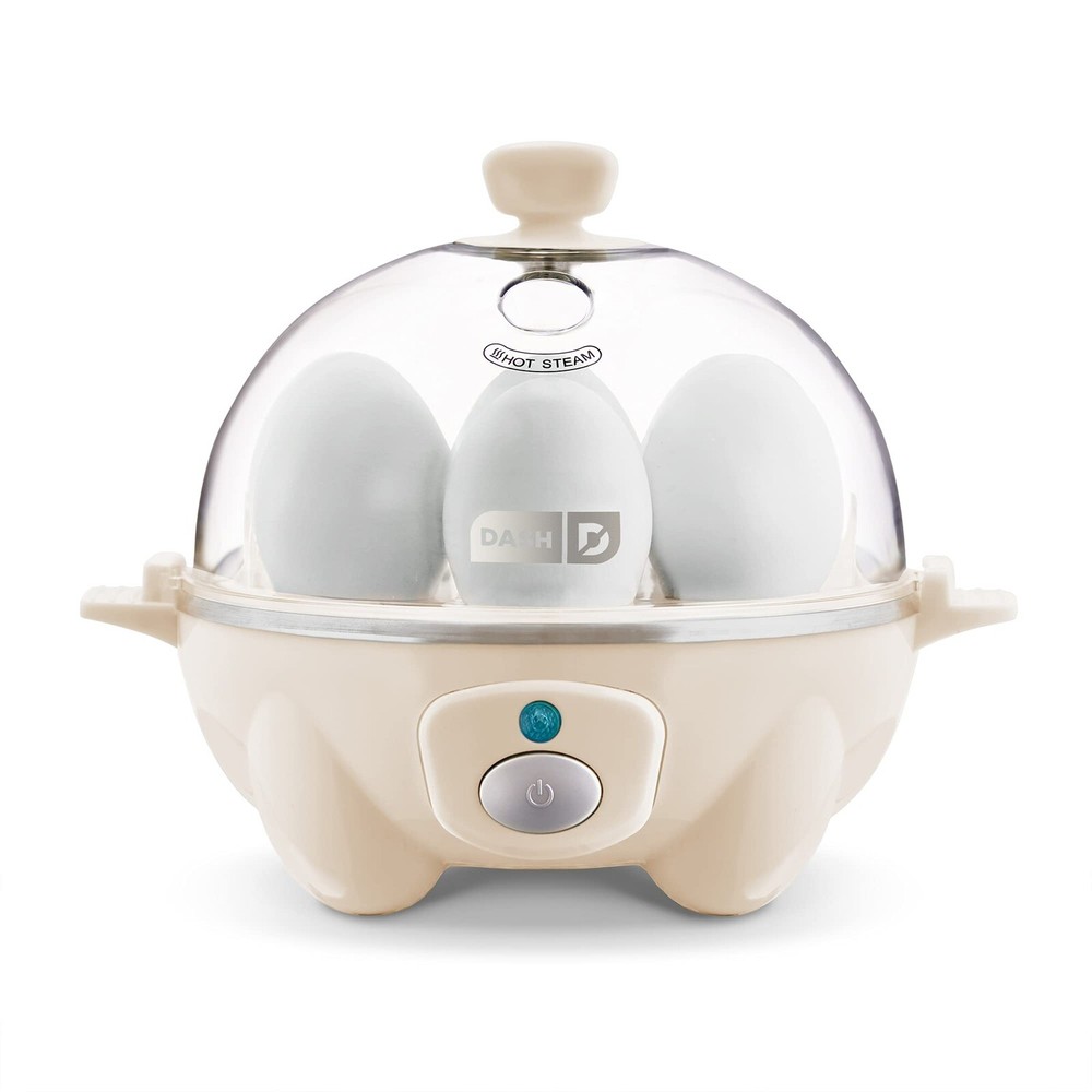 Dash Rapid Egg Cooker – 6-Egg Capacity for Hard Boiled, Poached, Scrambled & Creamy Eggs