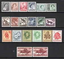 (279)     Australia 1953-64 Set (Inc both listed 5s) SG308-327a VLM/Mint