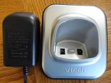 VTech Cordless Phone Charging Base & UA-0603 Power Supply AC Adapter 6V 300mA 6W