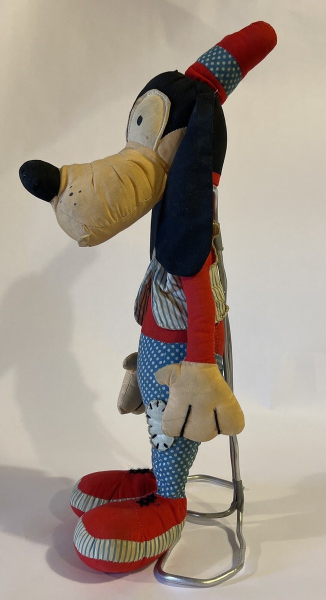 Walt Disney Very Old Goofy Stuffed Toy All Printed Woven Cotton