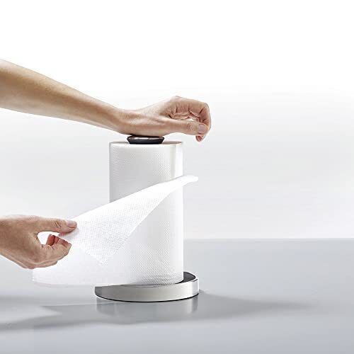 Joseph Joseph Push and Tear kitchen Roll Holder for Easy Tearing Off (Maximum - Picture 4 of 6