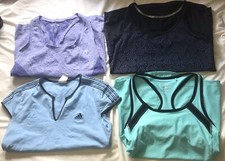 4 Ladies Sports Tops Size 10 Used!