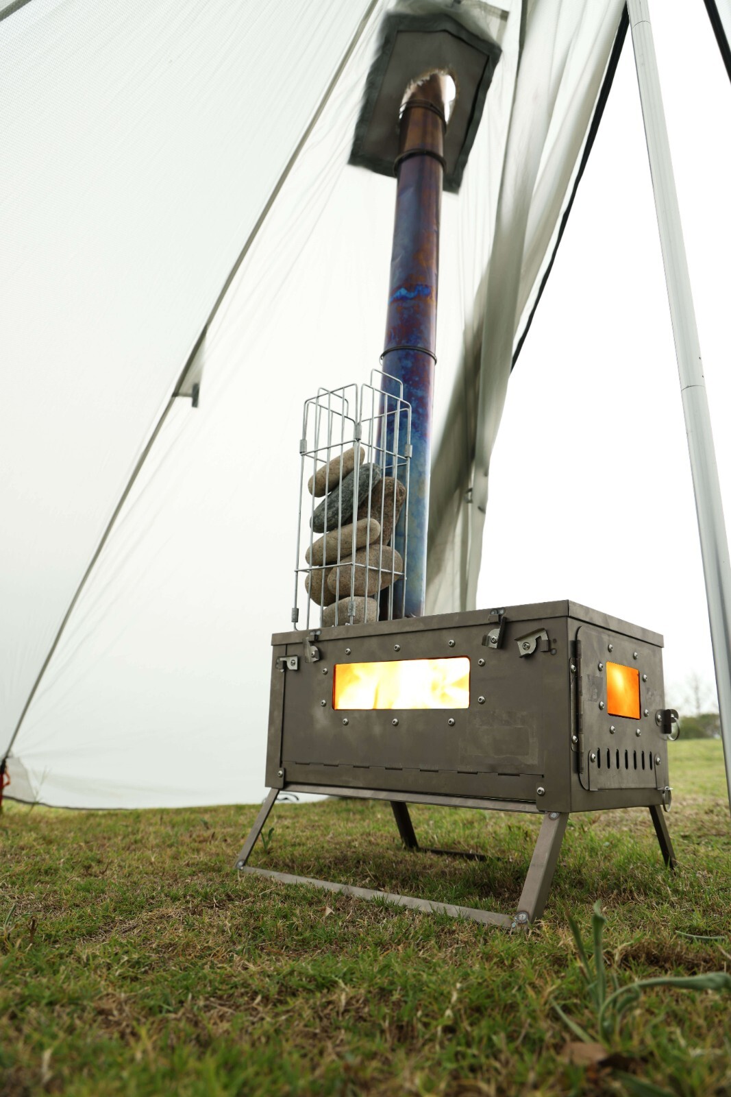 Woods Walker Titanium hot Tent wood Stove folding Wood ultra-light UK new |  eBay