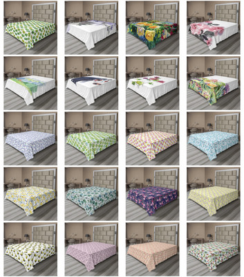 Ambesonne Watercolor Flat Sheet Top Sheet Decorative Bedding 6 Sizes