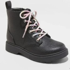 Art Class Girls' Zoe Zipper Lace-Up Combat Boots