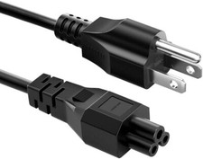 4 Feet Computer Monitor TV Replacement 3 Prong AC Power Cord,18 AWG 125 Volt 10A
