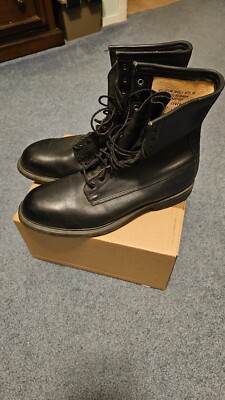 WOLVALINE WORLD WIDE 製　ミリタリーブーツ Vintage Wolverine World Wide 1994 Black Steel Toe Combat Flight
