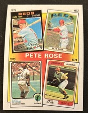 1986 Topps The Pete Rose Years Baseball Card #4 Reds OF VG O/C