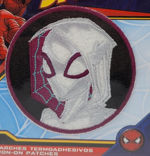 Disney Marvel Spider-Man Iron-On Patch: Silver & Purple Gwen Stacy New Free Ship - Picture 6 of 11