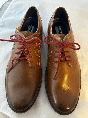 Bostonian by Clarks Maxton Plain Toe, Dark Tan Leather, Men  display picture 1