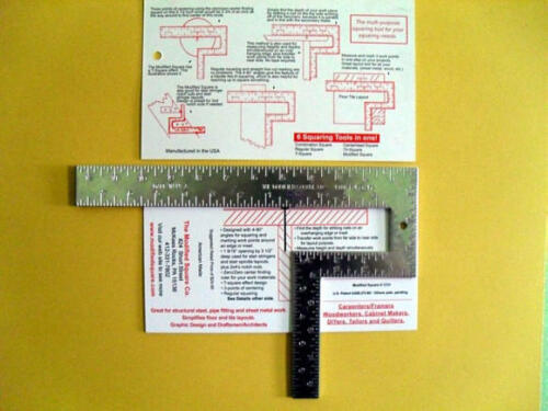 Modified Square Tool Stairstringer Square Pipefitter Square Centerhead Square - Photo 1/5