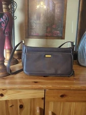 Vintage 90s Villager Brown Leather Shoulder Bag