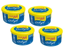 California Scents Cool Gel Newport New Car Scent - Car Air Freshener, 4 Packs
