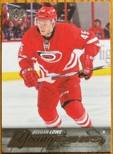 2015-16 Upper Deck Young Guns Rookie RC Keegan Lowe #246 Carolina Hurricanes