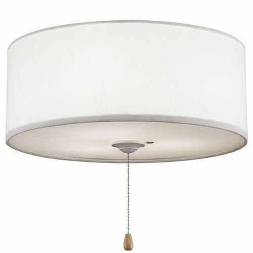 Fanimation Lk113wh Drum Lampshade Light Kit 14 Inch White For