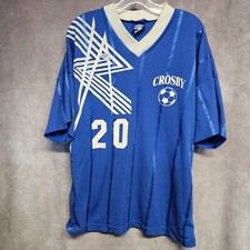 Vintage 90’s Umbro Zig Zag Crosby 20 Soccer Jersey Football Shirt Mens XL USA