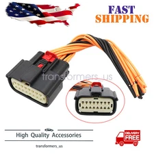 Fits Ford Mustang 2015 16 17- 2023 Headlight Pigtail “CONNECTOR”16-wire
