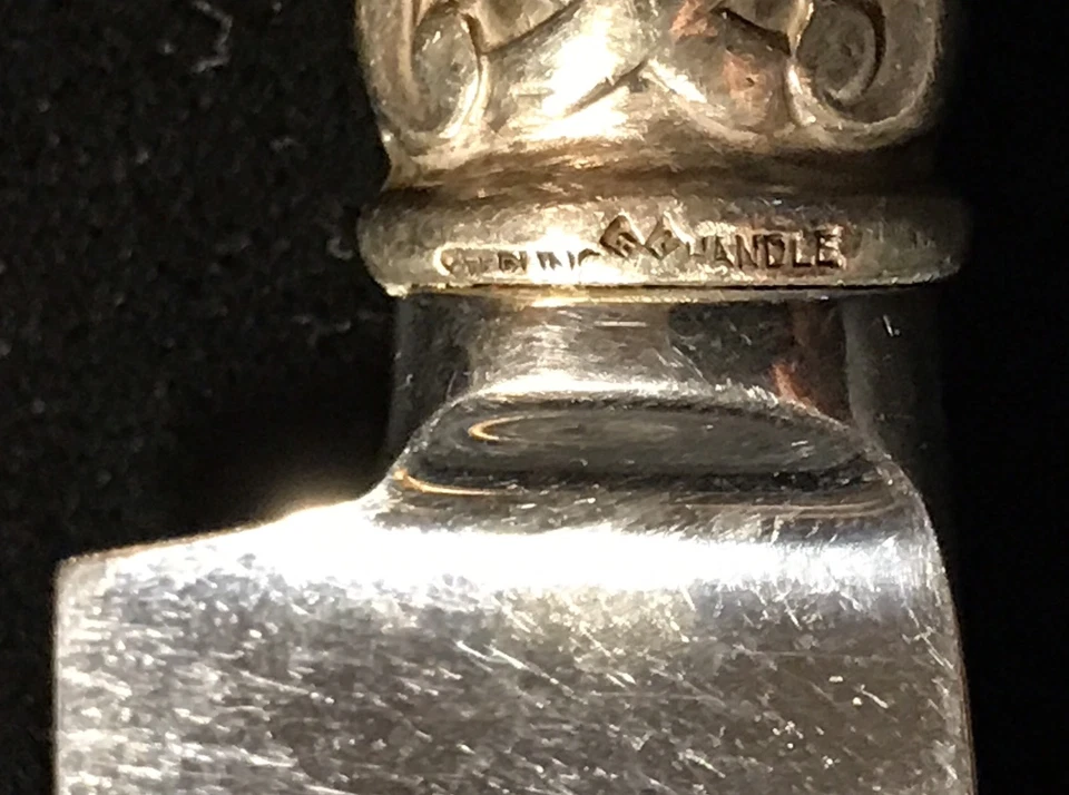 Cubiertos de plata de ley - Cuchillo de cena Lunt Monticello nuevo francés Foto 4 de 4