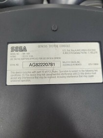 Sega Genesis 3 Lot: Black Console/ 2 Controllers/Frogger/Sonic 2  NOT Tested