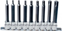 "Ks tools 1/2\" Chromeplus Bit-Stecknuss-Satz Tx, Lang, 9-Tlg. T20-T60 918.1317"