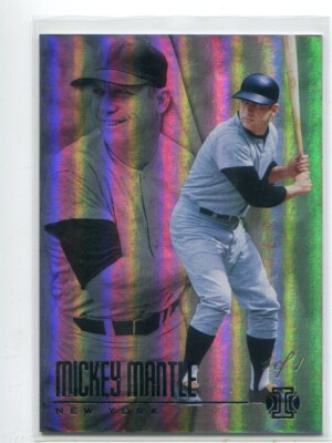 2018 Illusions Trophy Collection BLACK Mickey Mantle 1/1 New York Yankees