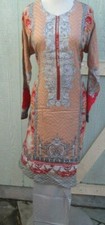 Pakistani beautiful print lawn cotton pant kameez3X L size bust 48