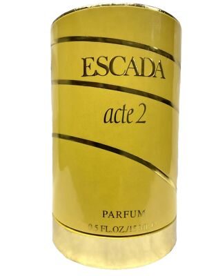 escada acte 2 parfum 0.5oz miniature scuffed box
