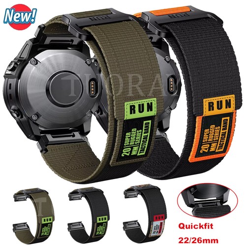 Für Garmin Fenix 8 47 mm 51 mm Quick Fit Silikon/Nylon Band Uhrenarmband Armband - Bild 5 von 166