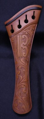 Handmade Carved boxwood VIOLA(15-16'') tailpiece 4/4. C Clef design #22