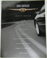 2000 Chrysler Vehicles Sales Brochure Booklet - PT Cruiser, Sebring, Voyager