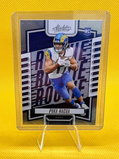 2023 Absolute Puka Nacua Green Parallel Rookie #189 LA Rams
