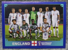 2022 Panini FIFA World Cup USA Stickers - England Team Photo Blue SP #ENG 1