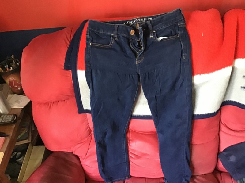 American Eagle Women's Jeans Jegging Crop Super Super Stretch Size 4
