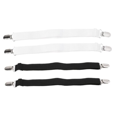 2Pcs Sheet Grippers Straps Fasteners Hold Grips Elastic Clips Bedspread