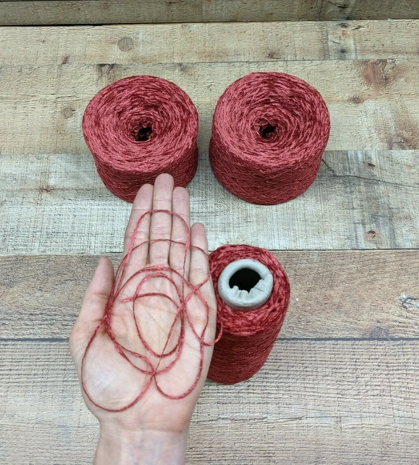 Lot FLAME 100% RAYON Chenille Yarn Total Wt 2 lbs 2010 YPP *Save w/combined ship - Image 4 of 4